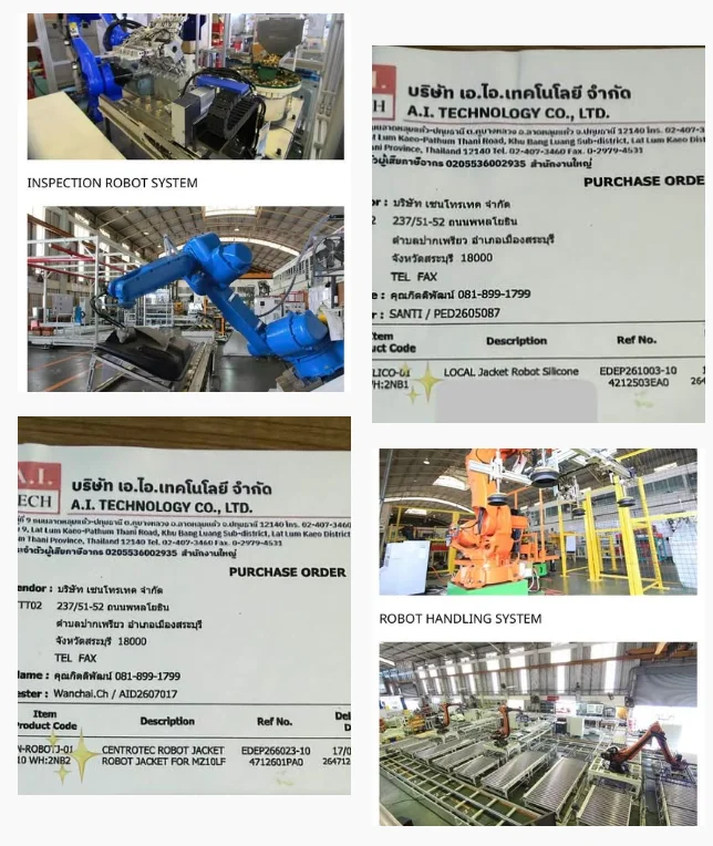 คำสั่งซื้อ Robot Jackets ของโรงงาน เอไอเทคโนโลยีจำกัด